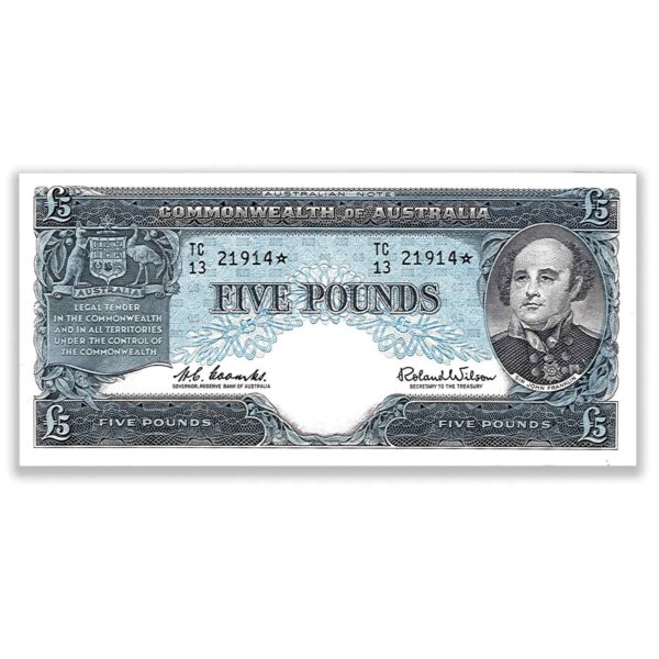 R50S Five Pound Coombs / Wilson Grade Good Extra Fine / Abou R50S Five Pound Coombs / Wilson Grade Good Extra Fine / About