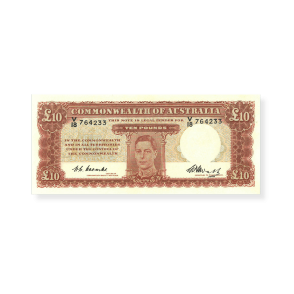 R60 1949 Ten Pound Banknote Grade Uncirculated R60 1949 Ten Pound Banknote Grade Uncirculated