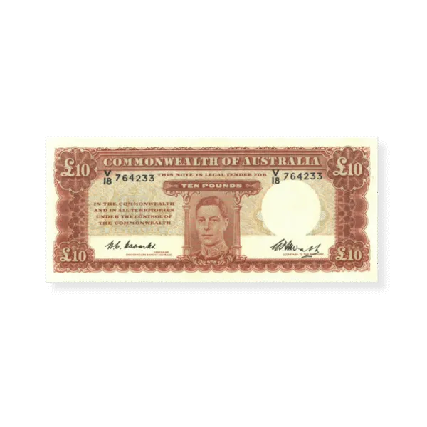 R60 1949 Ten Pound Banknote Grade Uncirculated R60 1949 Ten Pound Banknote Grade Uncirculated