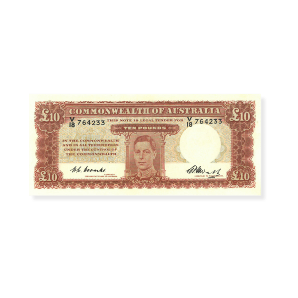 R60 1949 Ten Pound Banknote Grade Uncirculated R60 1949 Ten Pound Banknote Grade Uncirculated