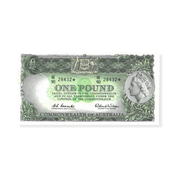 R34bs 1961 One Pound Banknote Starnote Grade Good Extra Fine R34bs 1961 One Pound Banknote Starnote Grade Good Extra Fine