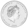 101262 - Main 2008 1oz Perth Mint Lunar Mouse Silver Coin Series 2 2008 1oz Perth Mint Lunar Mouse Silver Coin Series 2