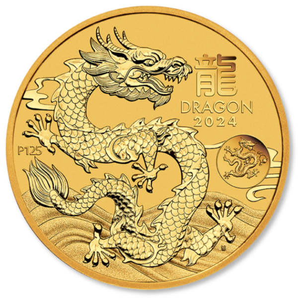 1017192020 - Main 2024 1oz Perth Mint Gold Lunar Dragon with Privy Mark 2024 1oz Perth Mint Gold Lunar Dragon with Privy Mark