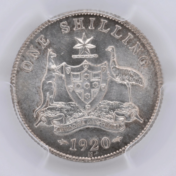 1920 Australian Shilling PCGS MS63 1920 Australian Shilling PCGS MS63