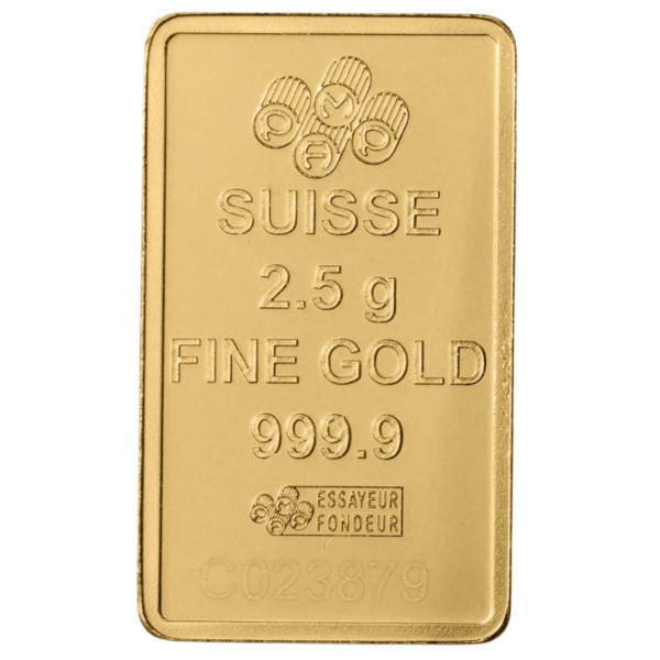 2.5g PAMP ROSA Gold Minted Bar 2.5g PAMP ROSA Gold Minted Bar