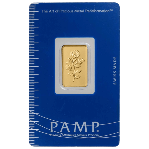 2.5g PAMP ROSA Gold Minted Bar 2.5g PAMP ROSA Gold Minted Bar