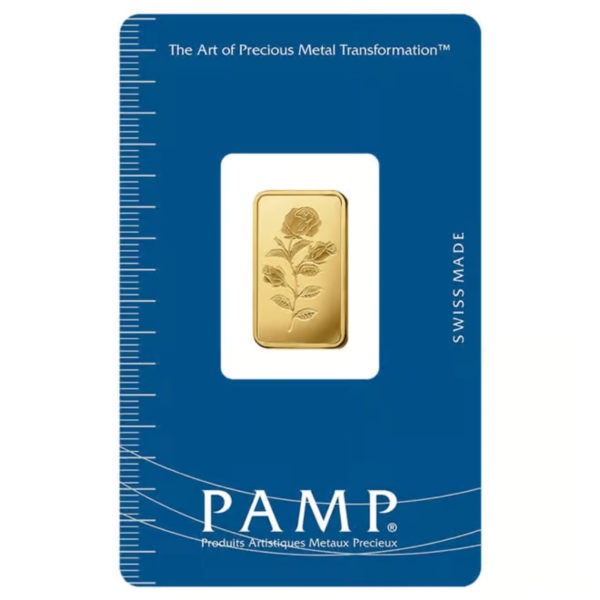 5g PAMP ROSA Gold Minted Bar 5g PAMP ROSA Gold Minted Bar