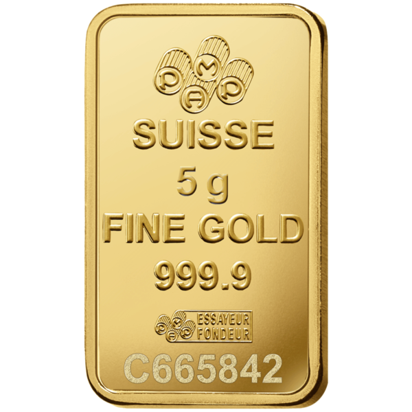 5g PAMP ROSA Gold Minted Bar 5g PAMP ROSA Gold Minted Bar