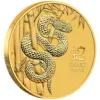 2025 Year of the Snake - Edge - Gold 2025 1oz Perth Mint Gold Lunar Snake Coin Series 3 perth mint