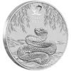 2025 Year of the Snake - Edge - Silver 2025 1oz Perth Mint Silver Lunar Snake Coin Series 3 perth mint