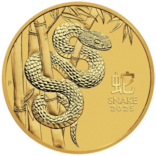 2025 1oz Perth Mint Gold Lunar Snake Coin Series 3 perth mint