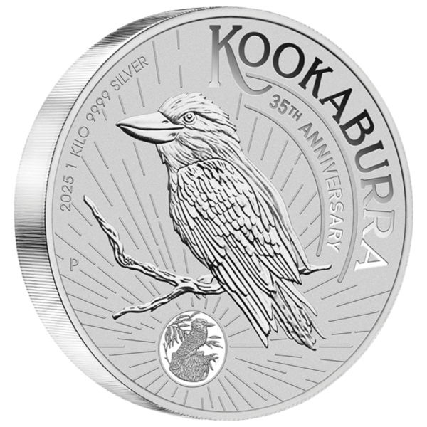 2025 1kg Perth Mint Silver Kookaburra Coin Silver Kookaburra Coin
