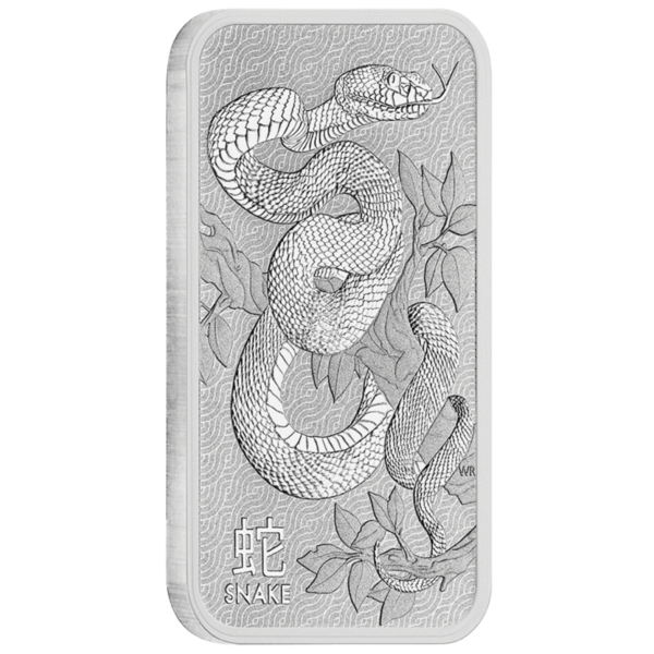 1oz Perth Mint Silver Snake Minted Bar 1oz Perth Mint Silver Snake Minted Bar