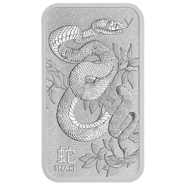 1oz Perth Mint Silver Snake Minted Bar 1oz Perth Mint Silver Snake Minted Bar