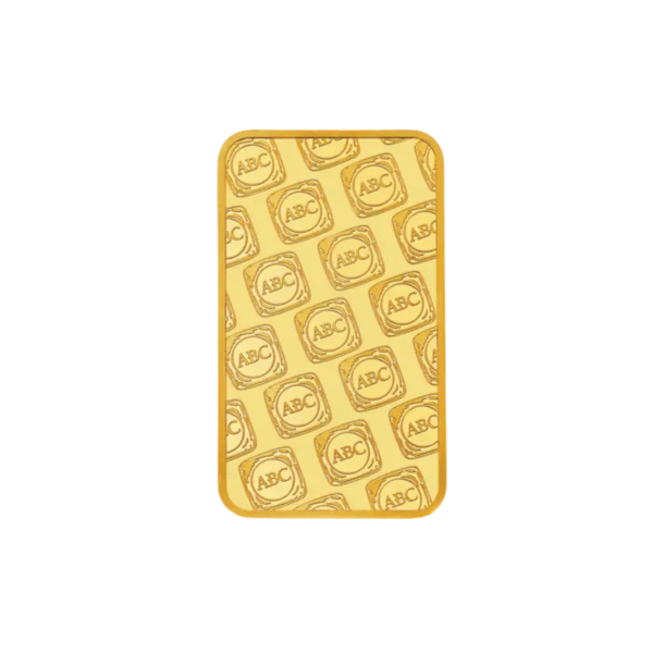 1oz ABC Gold Minted Bar 1oz ABC Gold Minted Bar