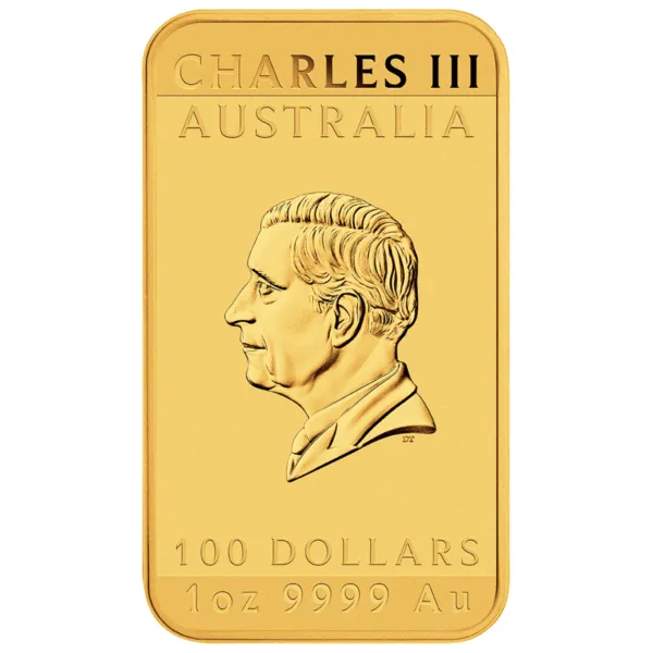 101776 - OBV 2025 1oz Perth Mint Gold Dragon Rectangular Coin 2025 1oz Perth Mint Gold Dragon Rectangular Coin