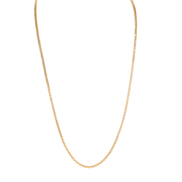18ct YG Box Chain 60cm 2.3mm box chain