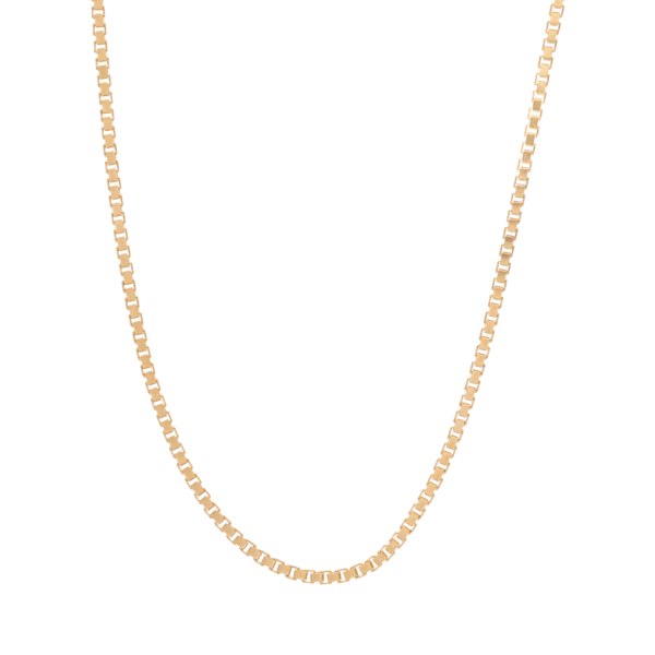 18ct YG Box Chain 60cm 2.7mm box chain