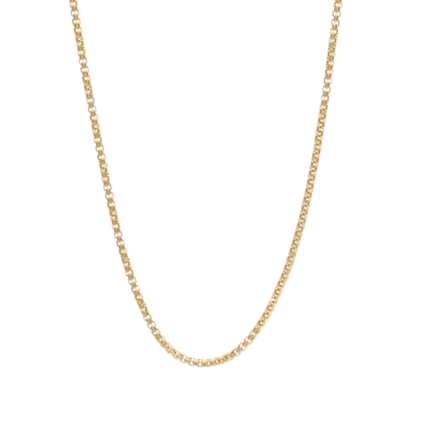 18ct YG Round Box Chain 50cm 2.5mm 18ct YG inca chain 50cm 2.5mm