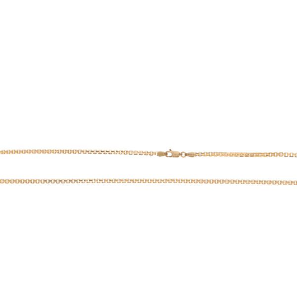 18ct YG V-Cut Box Chain 50cm 2.53mm vcut box chain