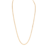 18ct YG Flat Curb Chain 55cm 4mm curb chain