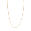 18ct YG Flat Curb Chain 65cm 4mm 65cm gold curb chain