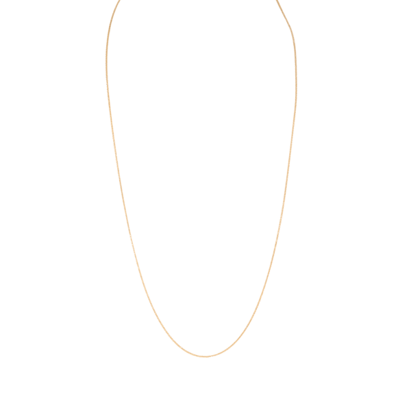 18ct YG Round Bright Foxtail Chain 55cm 0.90mm foxtail chain