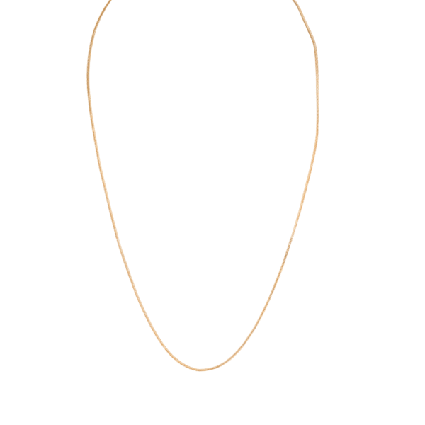 18ct YG Square Foxtail Chain 45cm 0.80mm foxtail chain