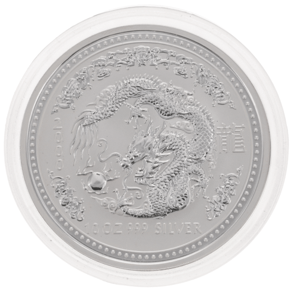 2000 10oz Perth Mint Silver Lunar Dragon Coin Series 1 silver lunar dragon