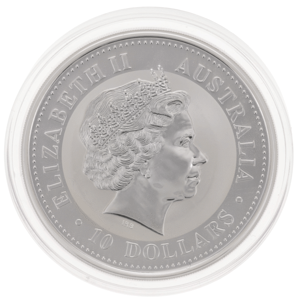 2001 10oz Perth Mint Silver Lunar Snake Coin Series 1 silver lunar snake