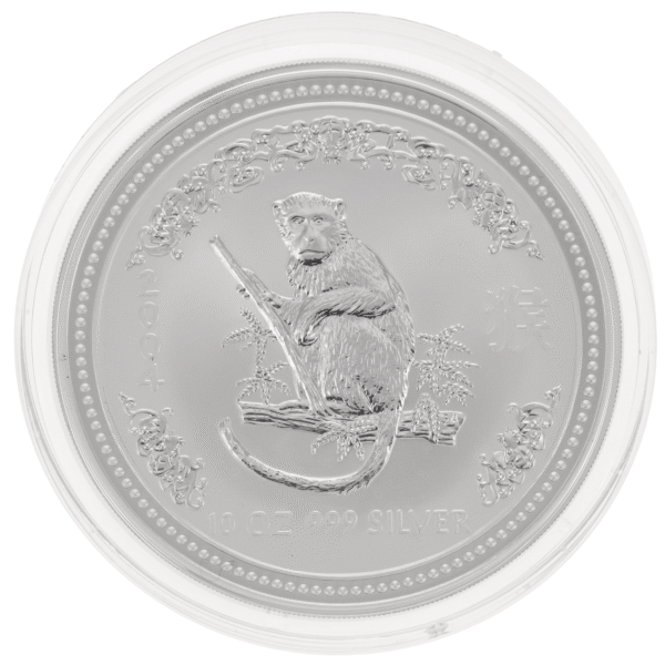 2004 10oz Perth Mint Silver Lunar Monkey Coin Series 1 2004 lunar monkey