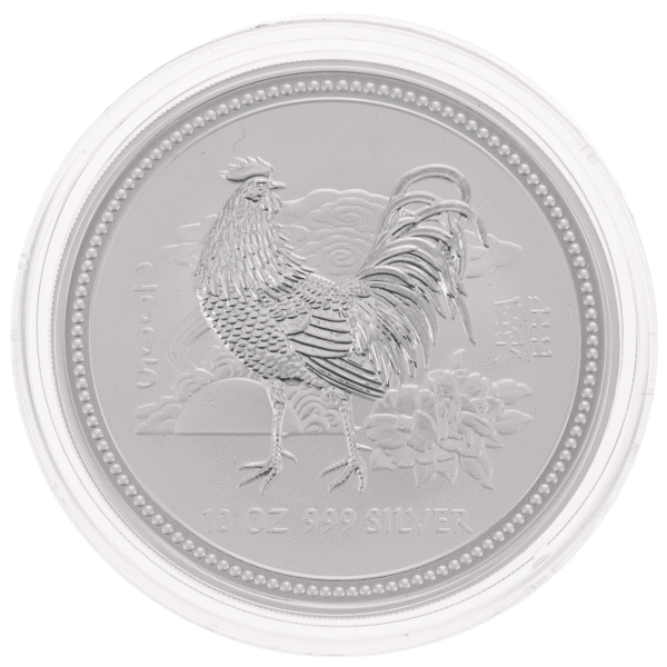 2005 10oz Perth Mint Silver Lunar Rooster Coin Series 1 2005 lunar rooster