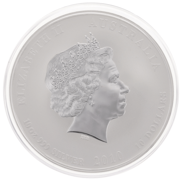 2010 10oz Perth Mint Silver Lunar Tiger Coin Series 2 silver lunar tiger