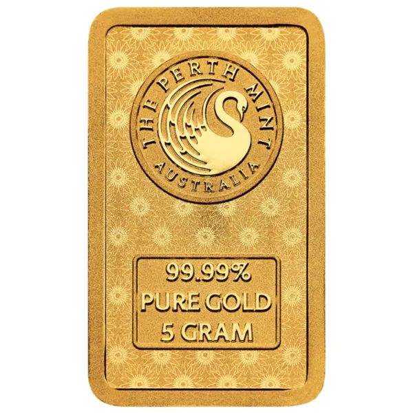 101829 - Obverse 5g Perth Mint Lakshmi Gold Minted Bar Lakshmi