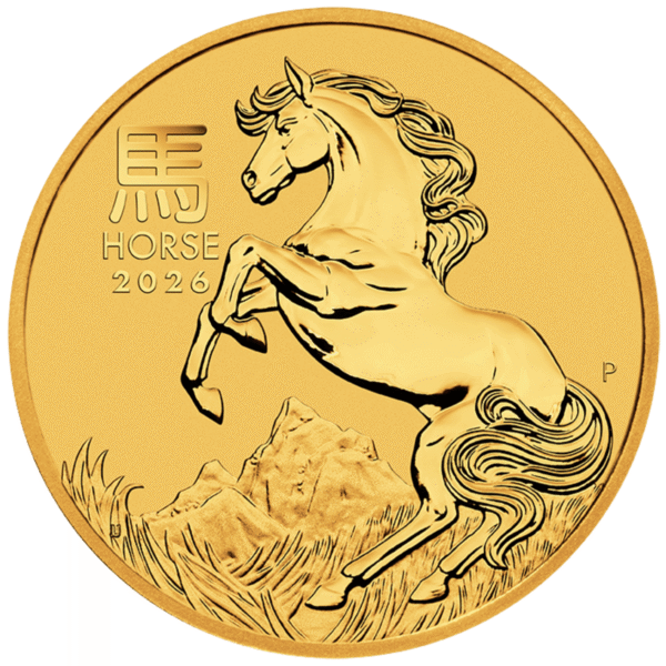 2026 1/20oz Perth Mint Gold Lunar Horse Coin Series 3 2026 1/20oz Perth Mint Gold Lunar Horse Coin