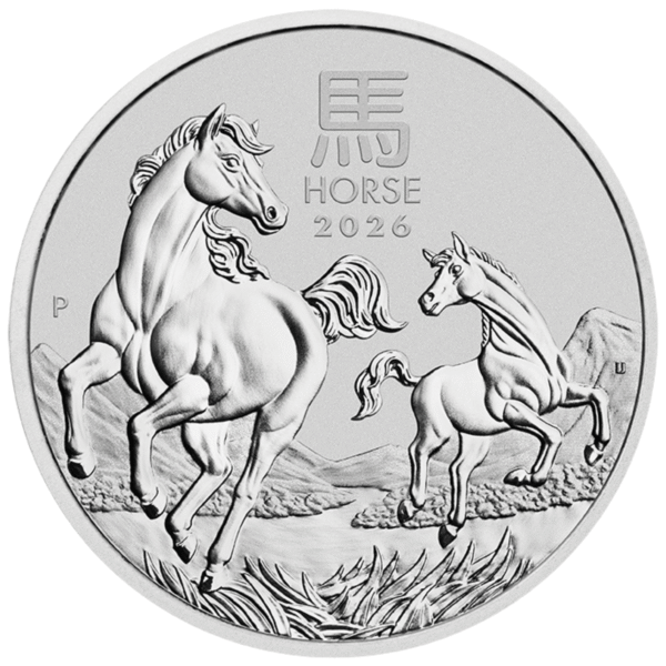 2026 1/2oz Perth Mint Silver Lunar Horse Coin Series 3 2026 1/2oz Perth Mint Silver Lunar Horse