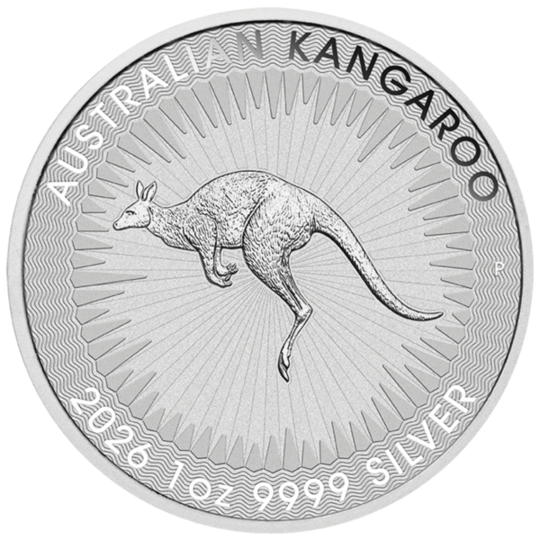 101861 - Reverse 2026 1oz Perth Mint Silver Kangaroo Coin 2026 1oz Perth Mint Silver Kangaroo Coin