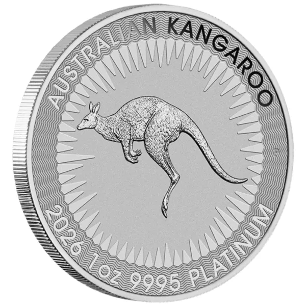 101863 - Edge 2026 1oz Perth Mint Platinum Kangaroo Coin 2026 1oz Perth Mint Platinum Kangaroo Coin