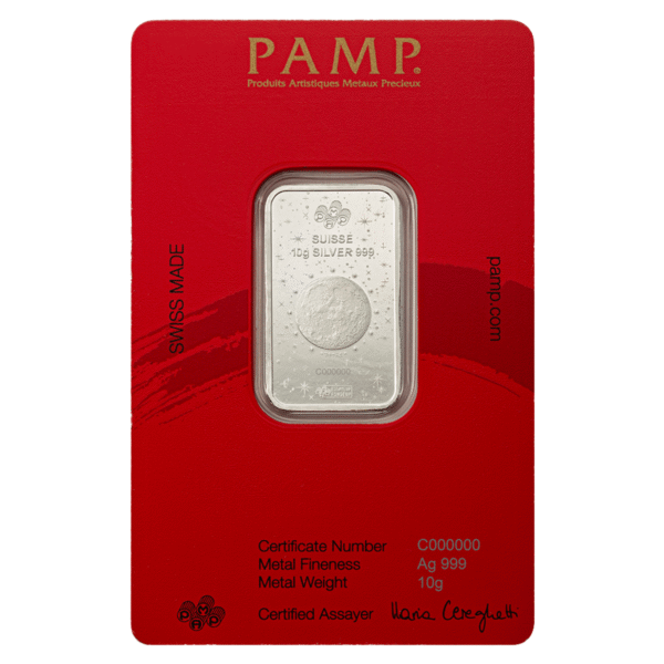 10g Silver (2) 2026 10g PAMP Lunar Legend of the 1,000 Mile Horse Silver Minted Bar Lunar legend