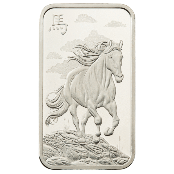 10g Silver (3) 2026 10g PAMP Lunar Legend of the 1,000 Mile Horse Silver Minted Bar Lunar legend