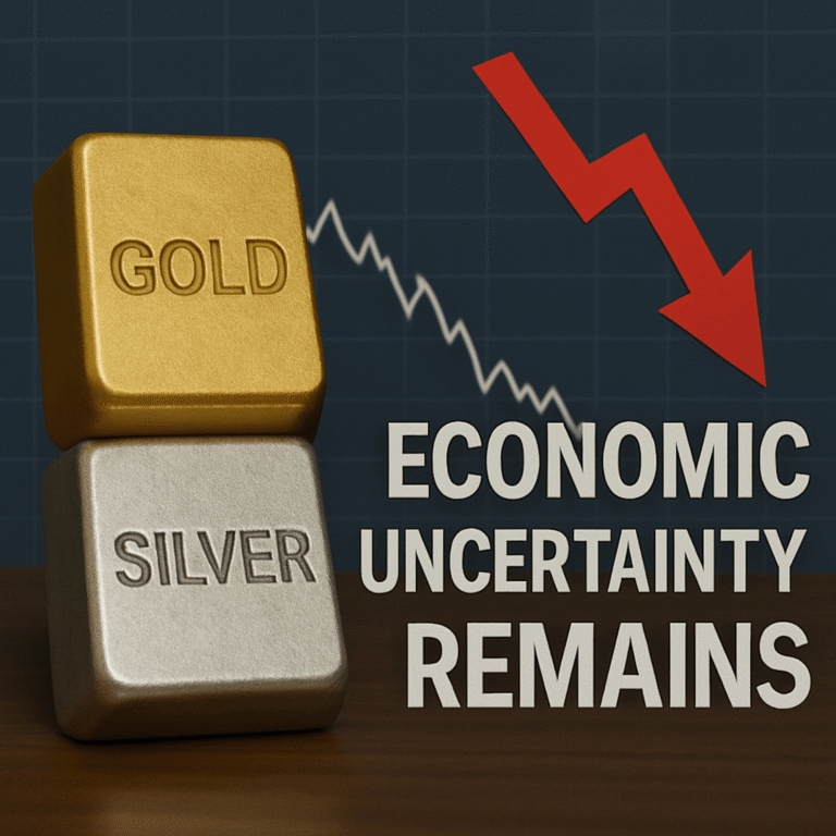 Gold and Silver Retreat, but Economic Uncertainty Remains Blog Categories Gold and silver prices