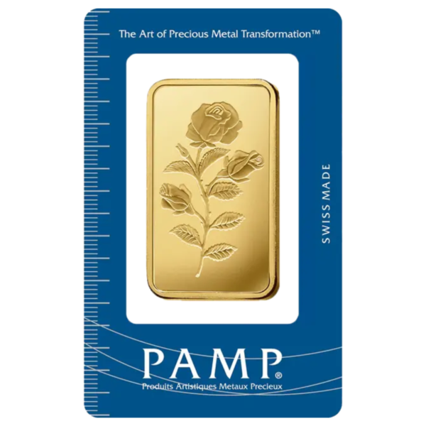 101885 - Front Packaging 50g PAMP Rosa Gold Minted Bar Pamp Rosa