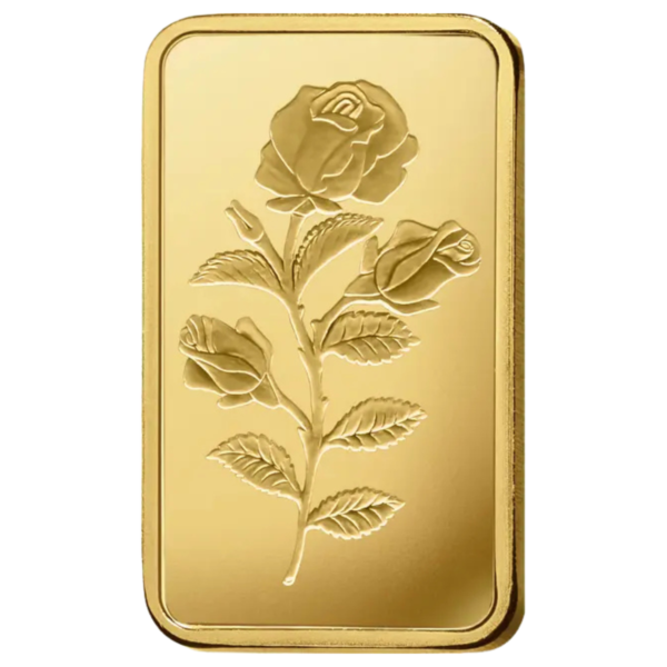 101886 - Obverse 100g PAMP Rosa Gold Minted Bar pamp rosa