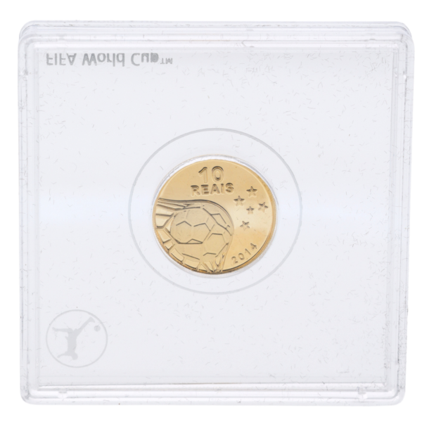 2014 Fifa World Cup Brazil Official Gold Coin 10 Reais 2014 fifa world cup