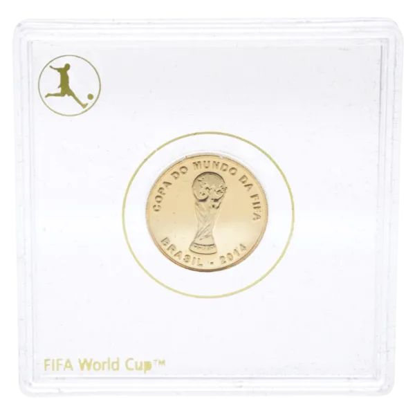 2014 Fifa World Cup Brazil Official Gold Coin 10 Reais 2014 fifa world cup