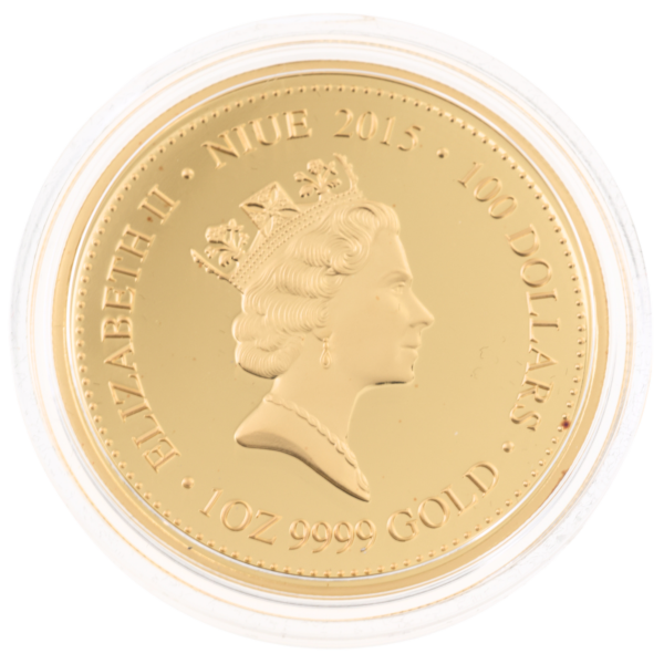 2015 $100 Niue MAHOGANY GLIDER Extinct Endangered 1 oz Gold Proof Coin mahogany glider
