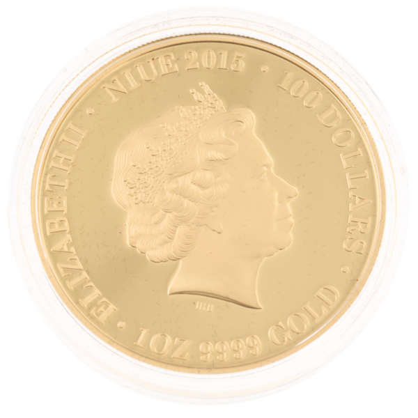 2015 $100 Niue Landing at Gallipoli Lenticular 1 oz Gold Proof Coin gallipoli