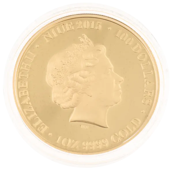 2015 $100 Niue Landing at Gallipoli Lenticular 1 oz Gold Proof Coin gallipoli