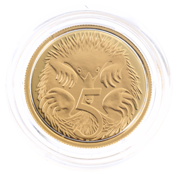 102058 - 5 Cents Reverse 2014 Royal Australian Mint Gold Proof Year Set 2014 Royal Australian Mint Gold Proof Year Set
