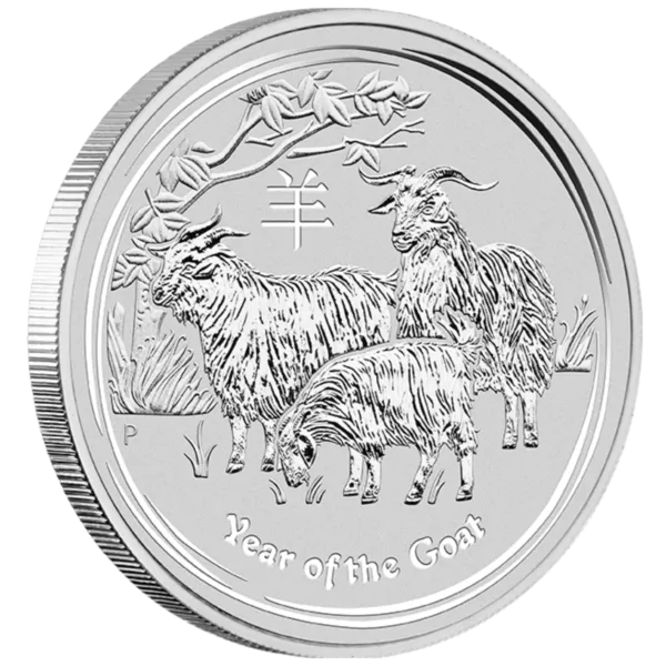2015 1Kg Perth Mint Lunar Silver Goat Coin Series 2 1kg silver goat